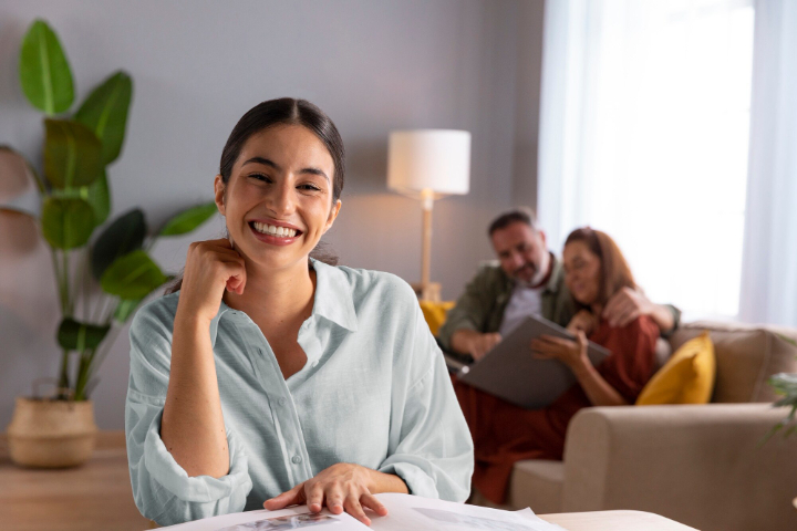Ilustrasi seseorang yang benar-benar bahagia dalam hidup - Image
