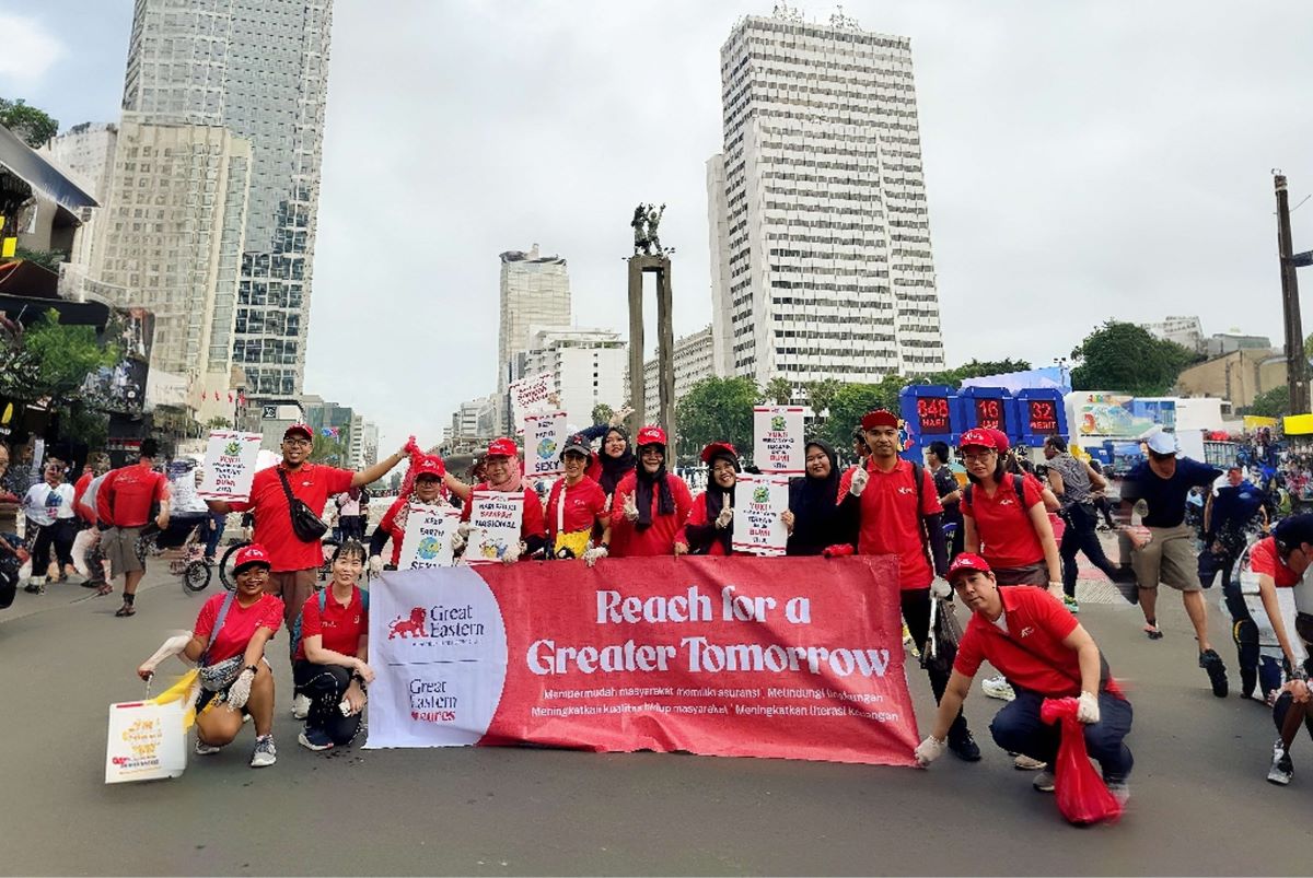 Great Eastern Life Indonesia selenggarakan Great Plogging Day memperingati Hari Peduli Sampah Nasional (HPSN) 2025. (Istimewa) - Image