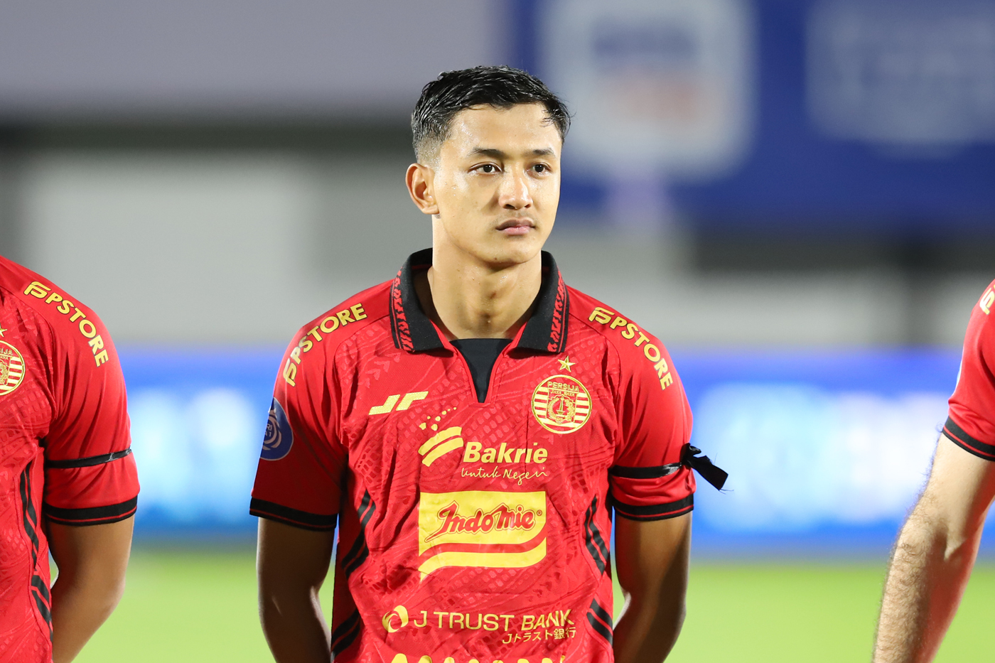 Pesepak Bola Persija Jakarta Dony Tri Pamungkas pada pertandingan Liga 1 melawan PSIS Semarang di Stadion Indomilk Arena, Kabupaten Tangerang, Banten, Rabu (5/3/2025). (Dery Ridwansah/ JawaPos.com) - Image