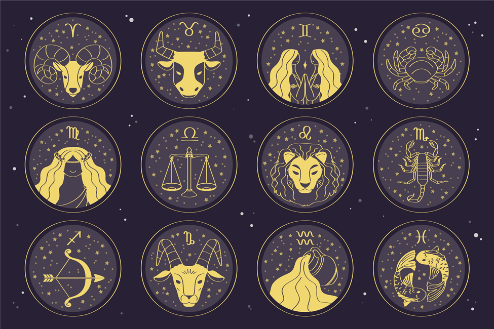 Ilustrasi 12 tanda zodiak. (Freepik). - Image