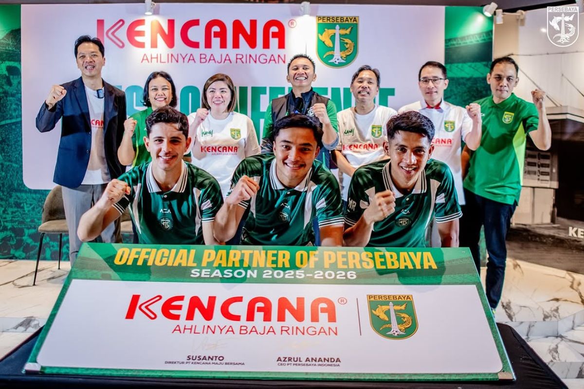 Persebaya Surabaya resmi menggandeng PT Kencana Maju Bersama sebagai official partner. (Istimewa) - Image