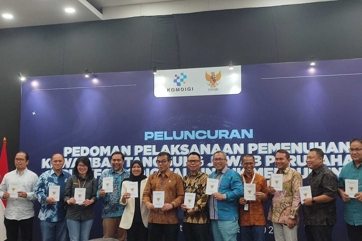 Komdigi resmi meluncurkan Pedoman Pelaksanaan Pemenuhan Kewajiban Perusahaan Platform Digital, Senin (10/3). (Nanda Prayoga/JawaPos.com) - Image