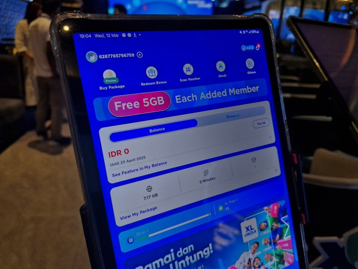 Fitur baru di aplikasi myXL. (Rian/JawaPos.com). - Image