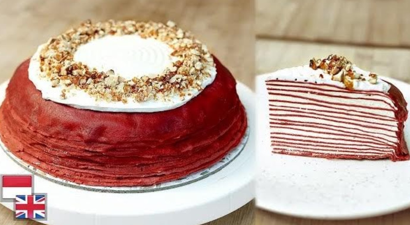 Dijamin Laris! Mille Crepe Cake Red Velvet Tanpa Oven ala Devina Hermawan, Resep Anti Gagal yang Cocok untuk Ide Jualan Saat Ramadhan (Youtube Devina Hermawan) - Image