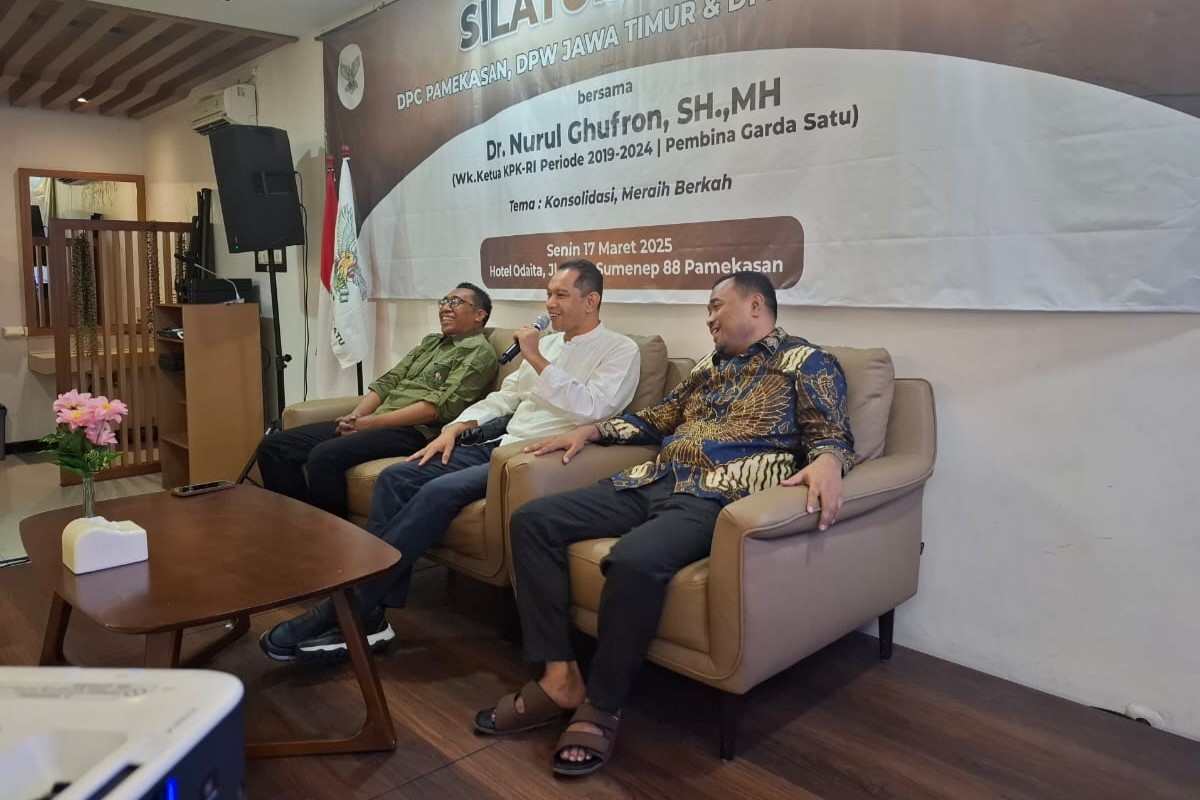 Garda Satu Pamekasan silaturahmi bersama Nurul Ghufron kntuk Konsolidasi. (Istimewa) - Image