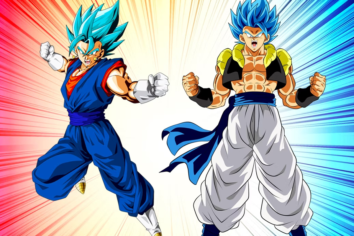 Fusion mantab di Dragobal yang melibatkan Son Goku dan Vegeta. Gabungan dua jagoan itu dikenal dengan Gogeta dan Vegito. (Dragon Ball Fandom) - Image
