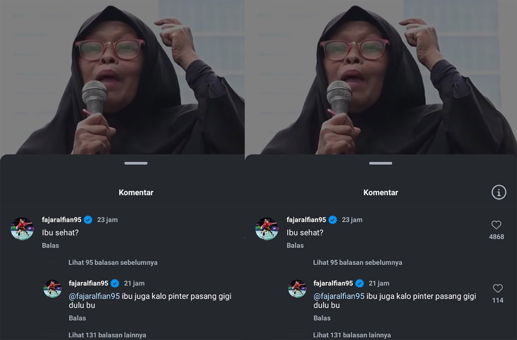 Viral Akun Instagram Fajar Alfian Diduga Body Shaming ke Ibu-Ibu. (Dok. IG) - Image