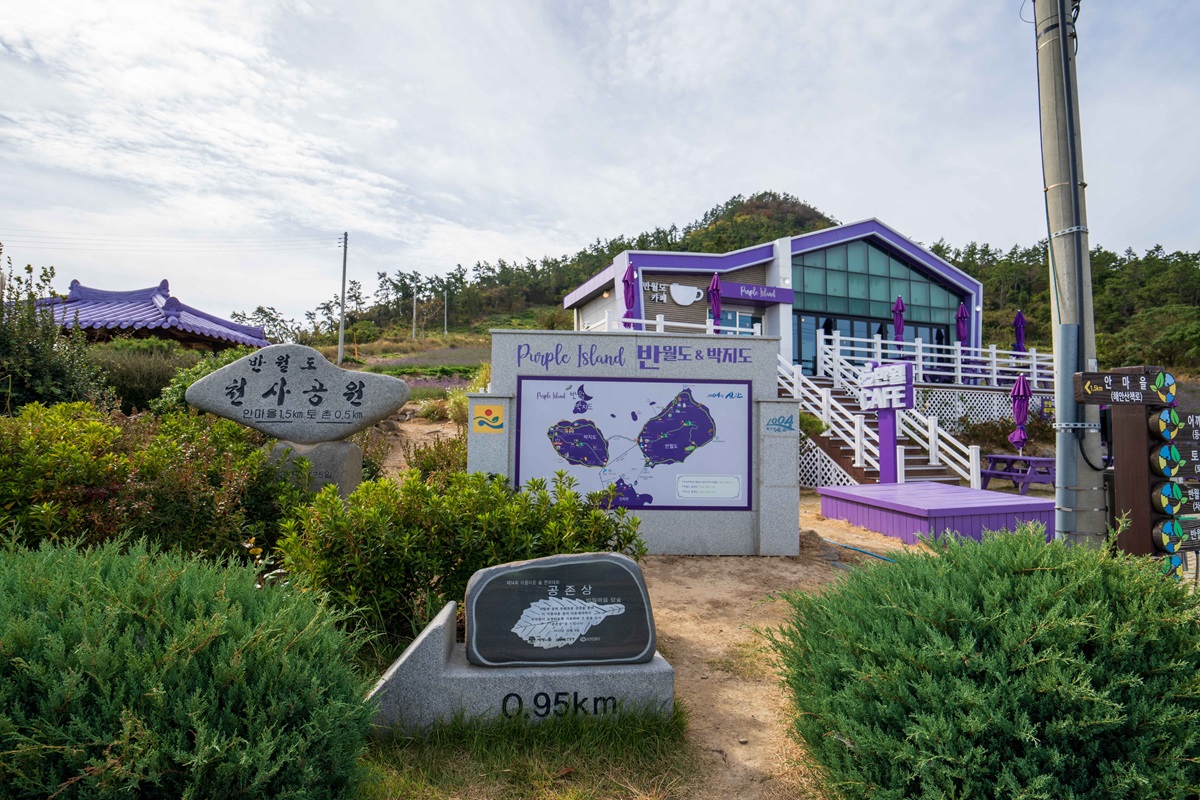 Keindahan Purple Island di Shinan, Jeolla Selatan, Korea Selatan. (Istimewa) - Image