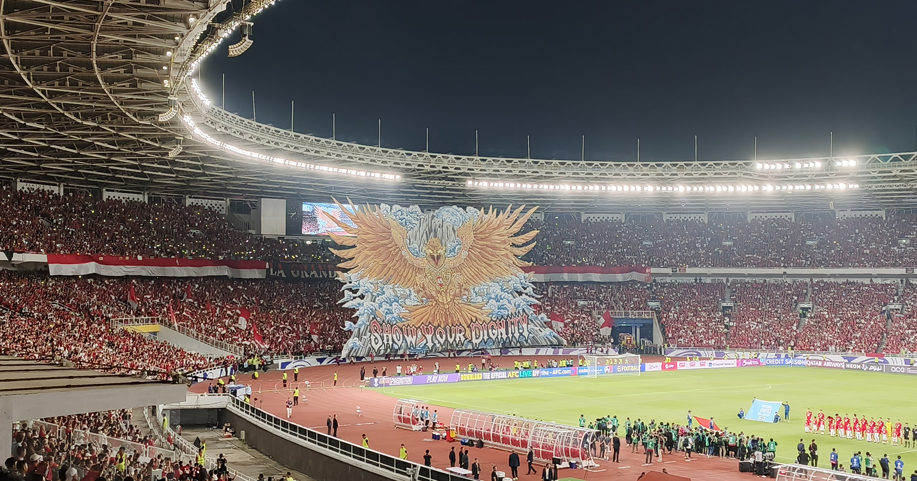 Koreo Garuda di GBK. (Dimas Ramadhan/JawaPos.com) - Image