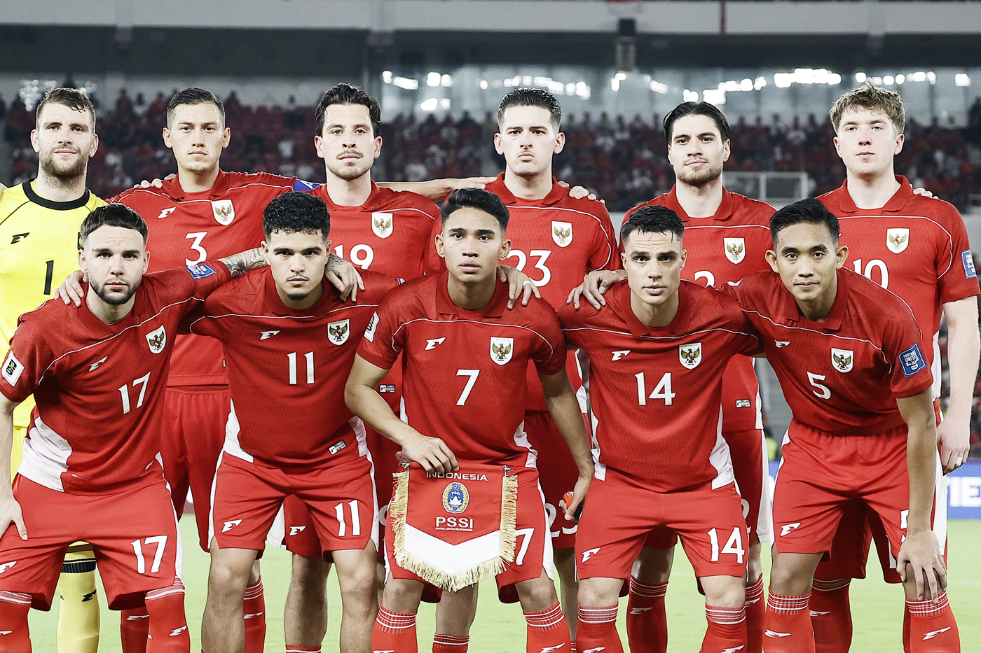 Para Pemain Timnas Indonesia melawan Timnas Bahrain. (Dery Ridwansah/JawaPos.com) - Image