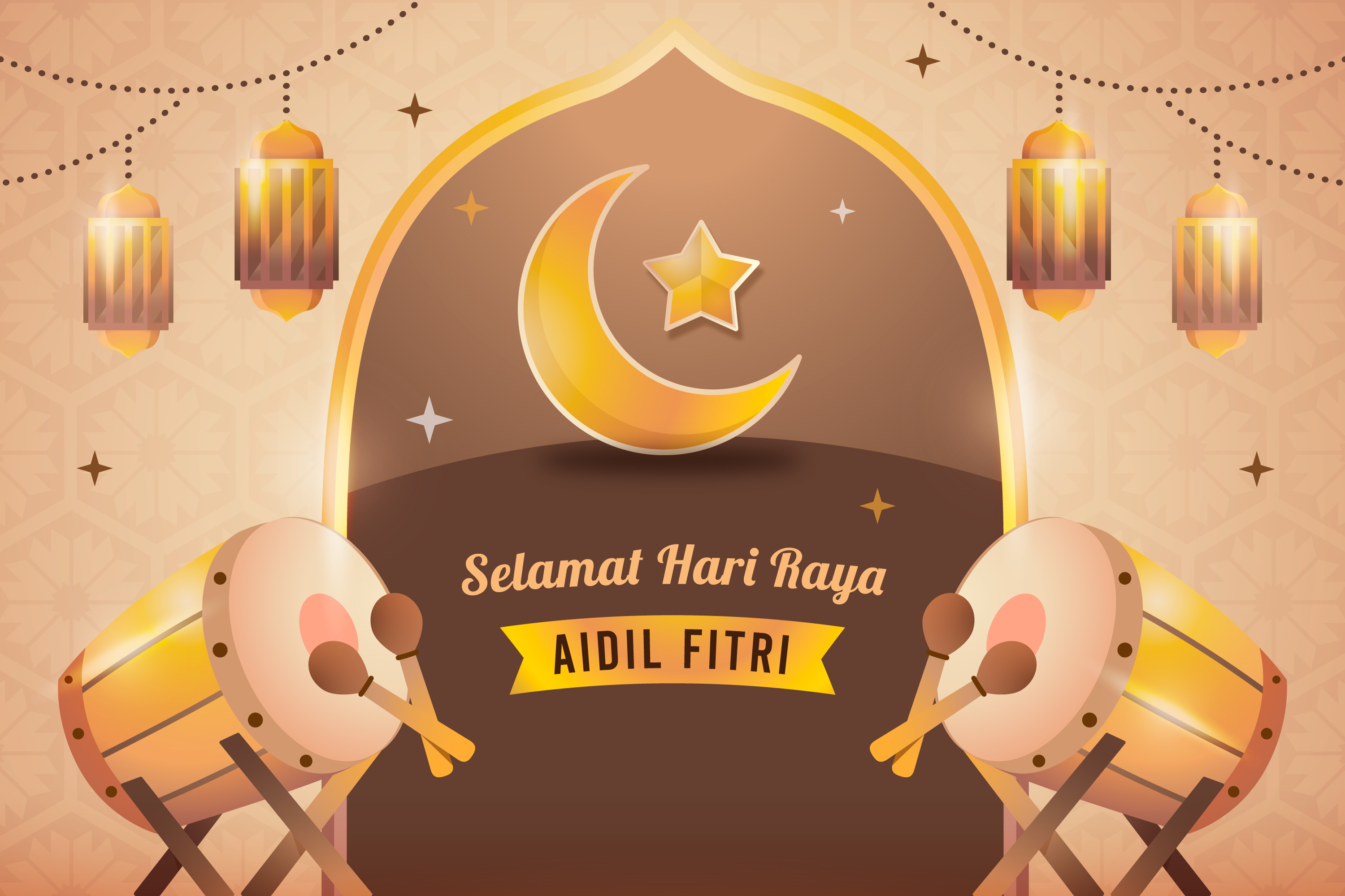 Ilustrasi Hari Raya Idul Fitri (Dok. Freepik) - Image