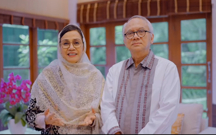 Menteri Keuangan Sri Mulyani mengucapkan selamat Idul Fitri 2025 dan harapan untuk umat Islam. (Instagram) - Image