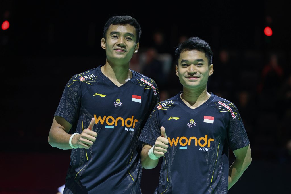 Leo/Bagas amankan tiket semifinal BAC 2025. (Dok. PBSI) - Image