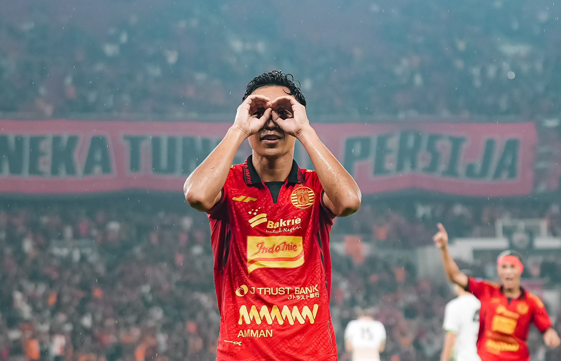 Selebrasi Hanan di laga Persija vs Persebaya di SUGBK. (Dok. X/Persija) - Image