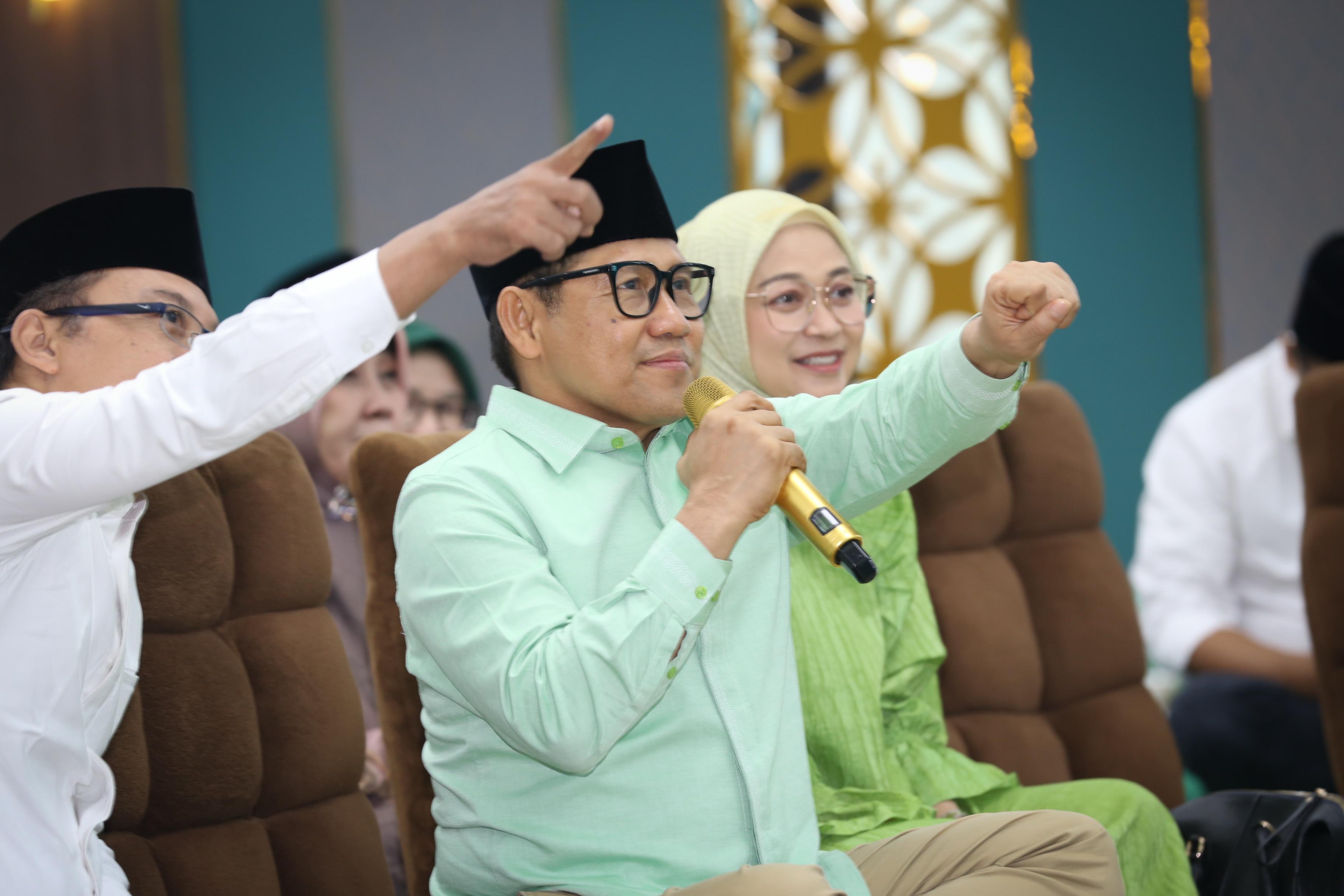 Ketua Umum DPP PKB Abdul Muhaimin Iskandar atau Cak Imin menggelar halal bihalal. (PKB). - Image