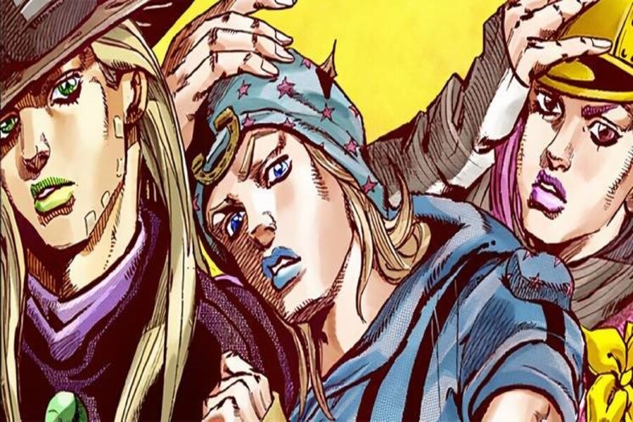 Johnny Joestar, Gyro Zeppeli, dan Hot Pants dalam Steel Ball Run yang siap memulai perjalanan legendaris mereka. (cbr.com) - Image