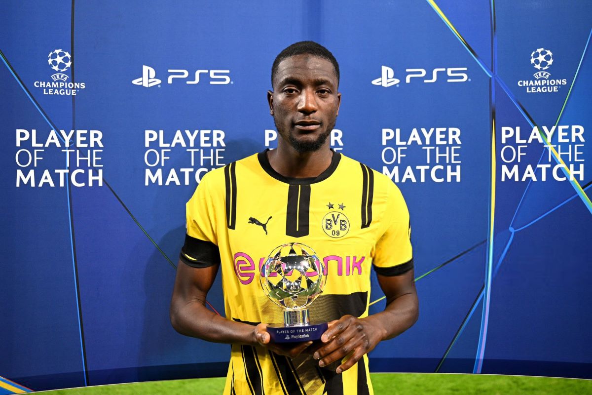 Penyerang Borussia Dortmund Serhou Guirassy. (Dok. UEFA) - Image