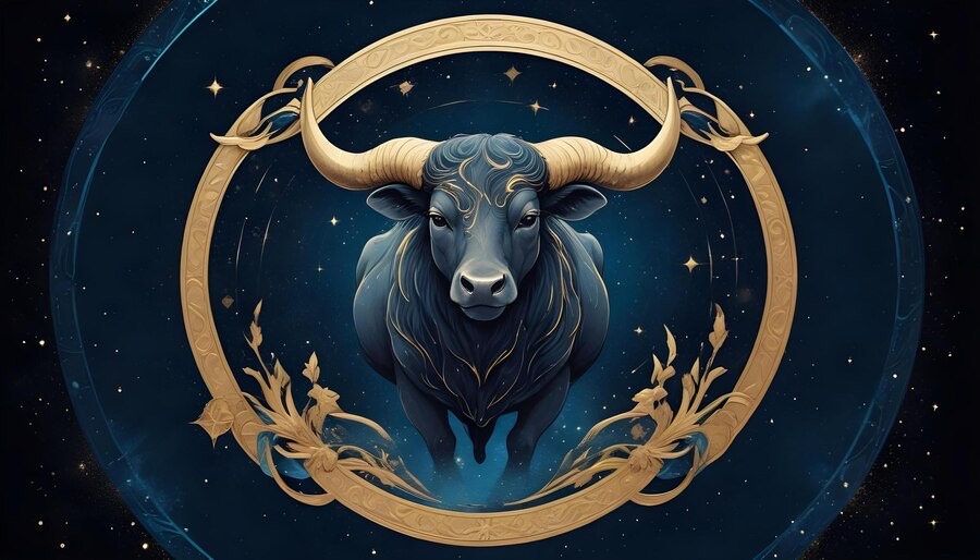 Ilustrasi simbol zodiak taurus. (Renata.ka / Freepik) - Image