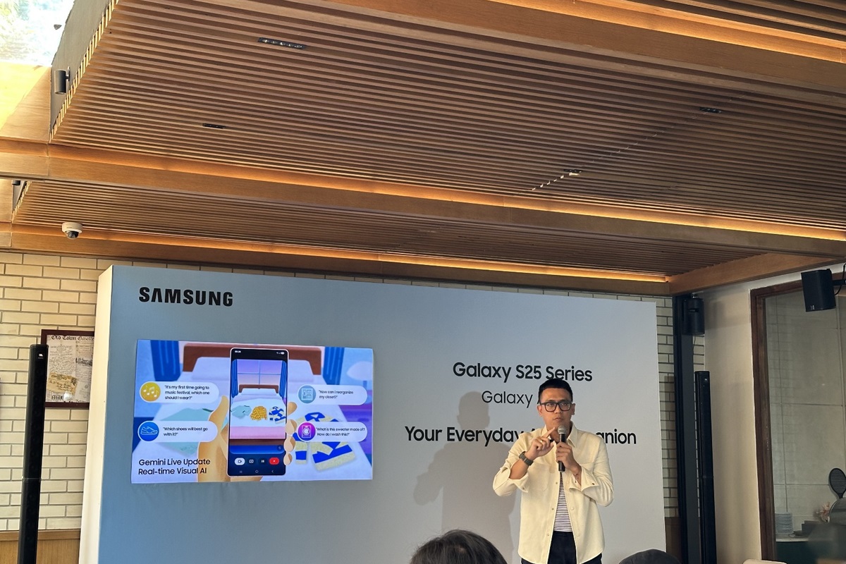 Samsung paparkan kecanggihan kecerdasan artifisial di Galaxy S25 Series. (Rian Alfianto/JawaPos.com). - Image