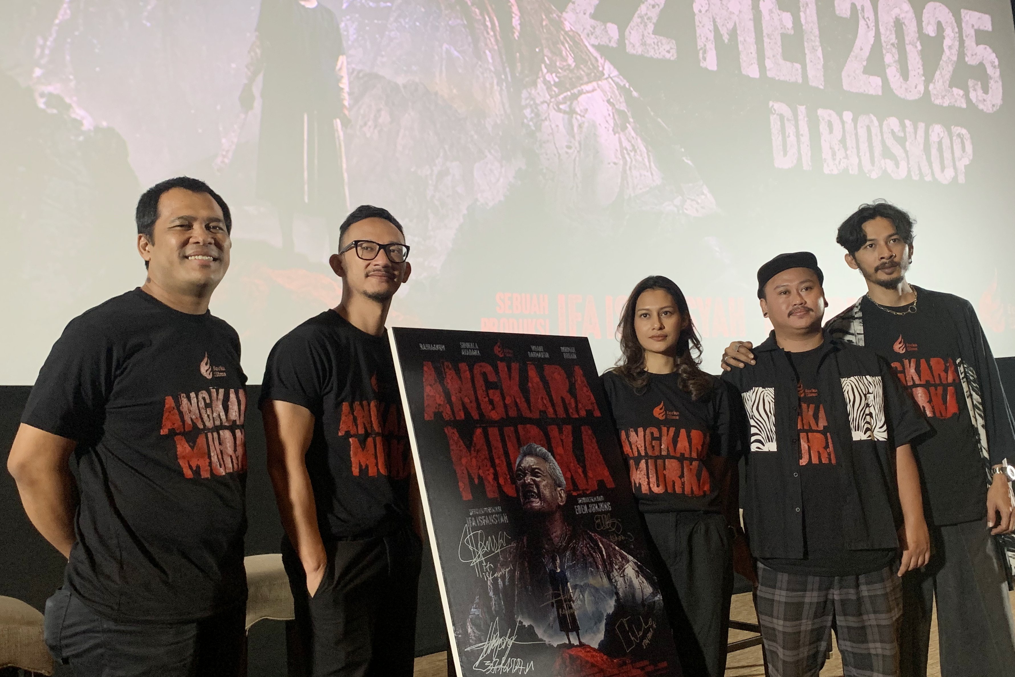 Jumpa pers film Angkara Murka. (Abdul Rahman/JawaPos.com) - Image