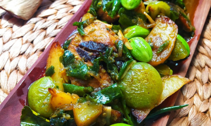 Tongkol pete cabe ijo yang membuat lidah bergoyang. (Foods.id) - Image