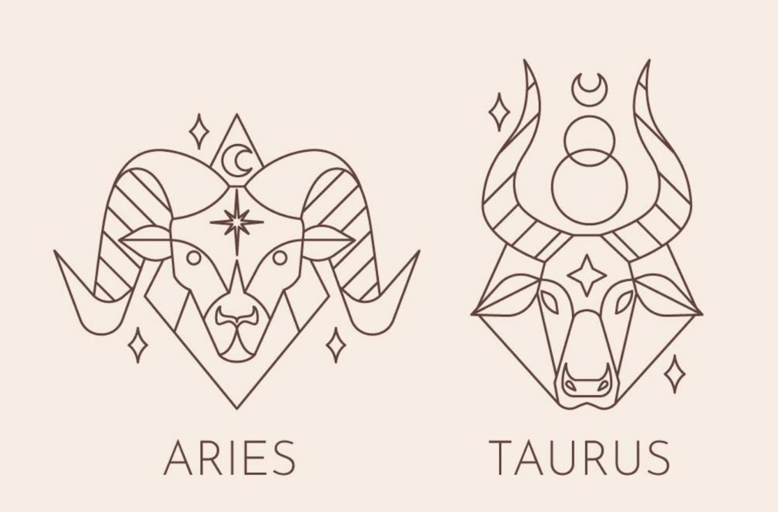 Ilustrasi zodiak Aries dan Taurus (freepik) - Image
