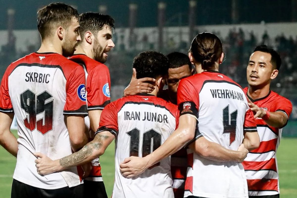 Madura United tetap percaya diri bisa bertahan di Liga 1 Indonesia musim depan. (Istimewa) - Image