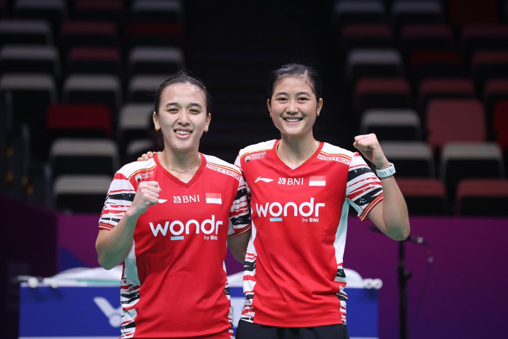 Febriana/Amallia menutup kemenangan Indonesia atas Denmark di Piala Sudirman 2025. (Dok. PBSI) - Image