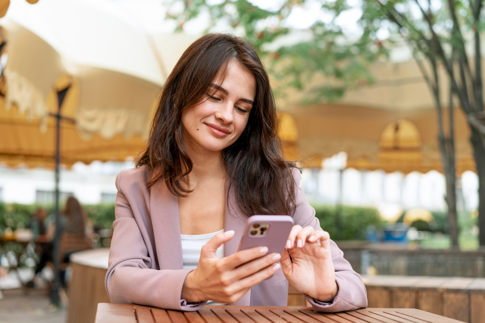 Ilustrasi seseorang yang lebih suka chat daripada telepon. (Freepik). - Image
