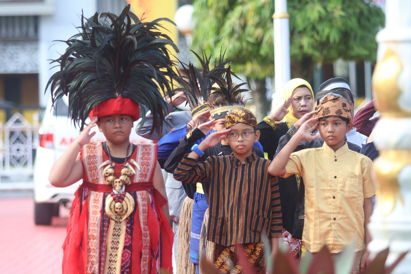 Upacara peringatan Hari Pendidikan Nasional (Hardiknas) 2025 digelar di Halaman Balai Kota Balikpapa