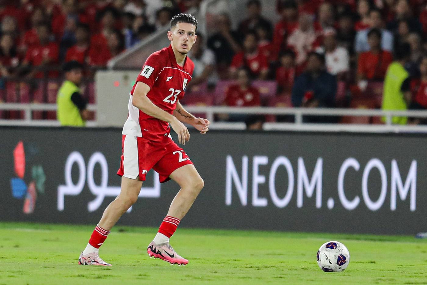 Pemain Timnas Indonesia Justin Hubner. (Salman Toyibi/ Jawa Pos) - Image