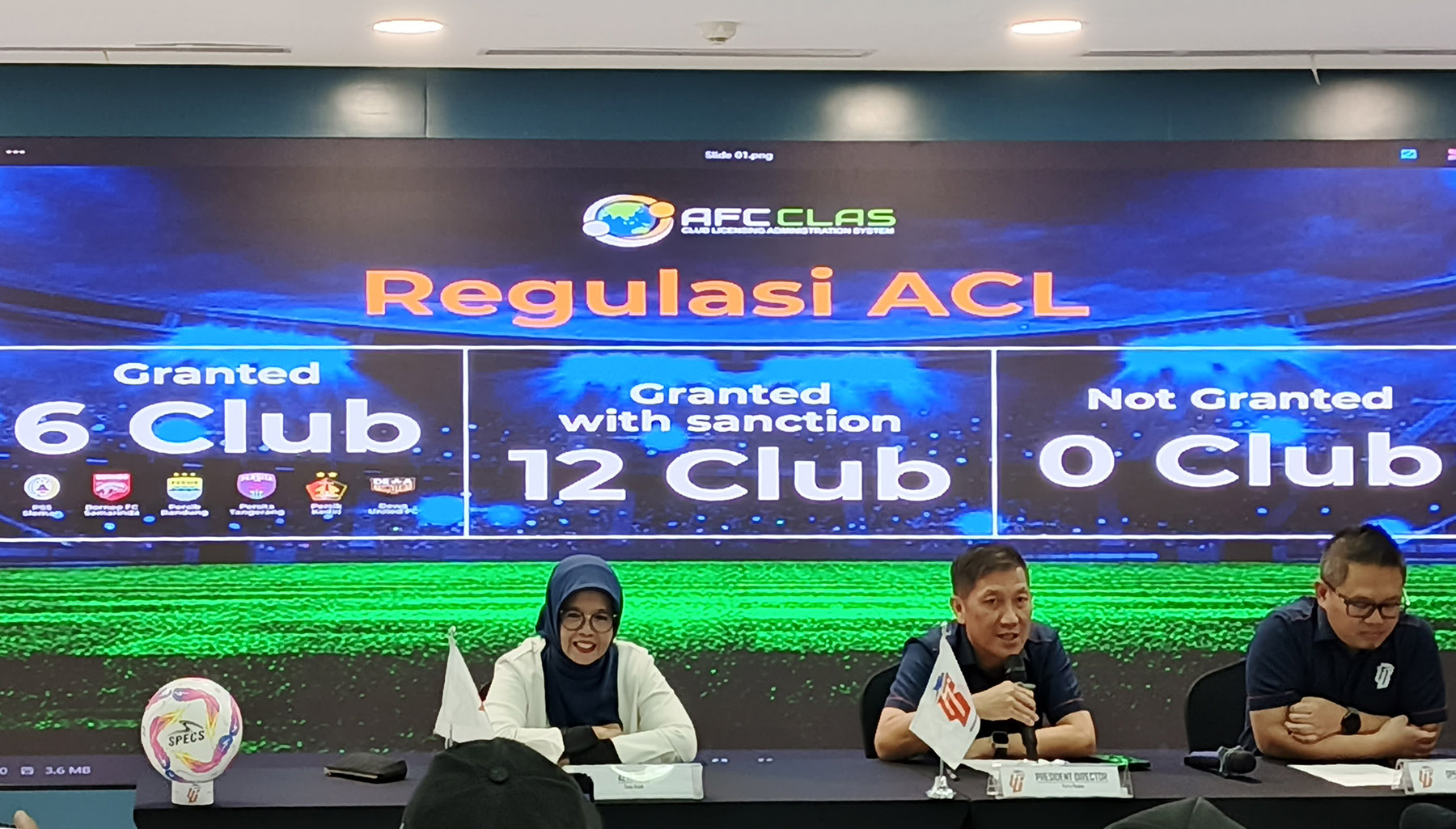PT Liga Indonesia Baru (LIB) mengumumkan daftar klub Liha 1 Indonesia 2024/2025 yang mendapatkan lisensi klub profesiinal. (Dimas Ramadhan/JawaPos.com) - Image