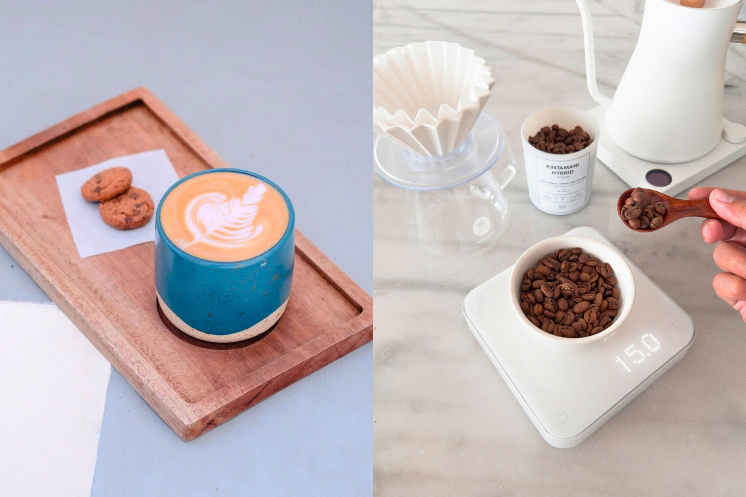 Salah satu menu berbahan kopi dan proses pembuatan kopi (Instagram @comucoffee) - Image