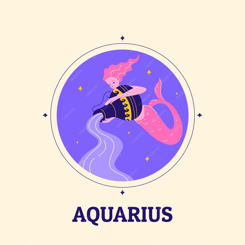 Ilustrasi zodiak Aquarius. (Freepik) - Image