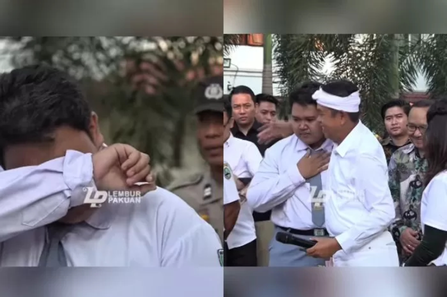 Gubernur Jawa Barat Dedi Mulyadi bersama salah satu siswa SMAN 2 Purwakarta yang ia beri uang untuk membeli laptop. (Instagram @dedimulyadi71) - Image
