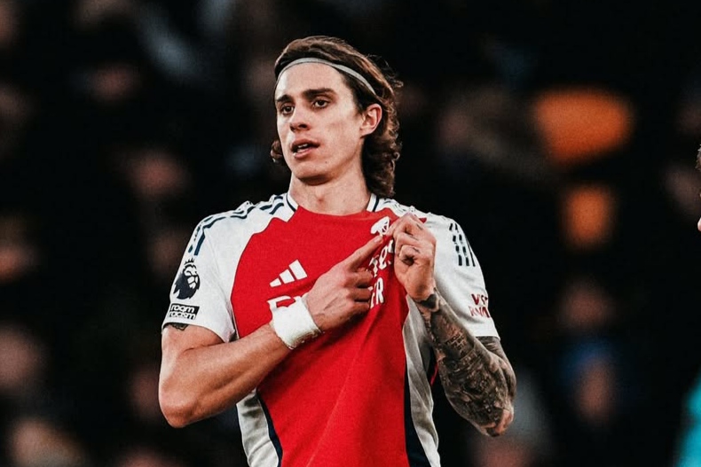 Pemain Arsenal Riccardo Calafiori. (Dok. Riccardo Calafiori) - Image