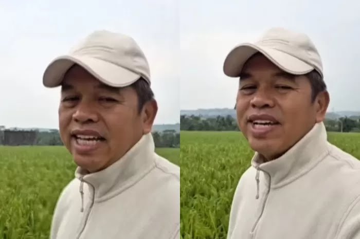 Gubernur Jawa Barat Dedi Mulyadi saat menyampaikan pesan kepada siswa dan orang tua usai pendidikan di Dodik Bela Negara Rindam III Siliwangi. (Instagram @dedimulyadi71). - Image