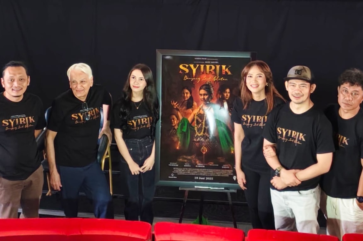 Peluncuran poster dan trailer film Syirik di kawasan Senayan, Jakarta Pusat. (istimewa) - Image