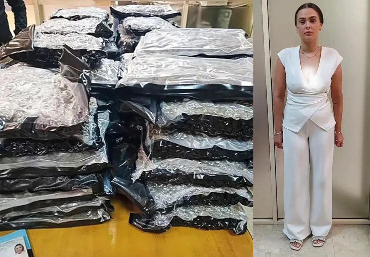 Hasil penyitaan kush dengan perkiraan nilai jual di pasaran sebesar Rp53 miliar. (Kepolisian Sri Lanka) - Image