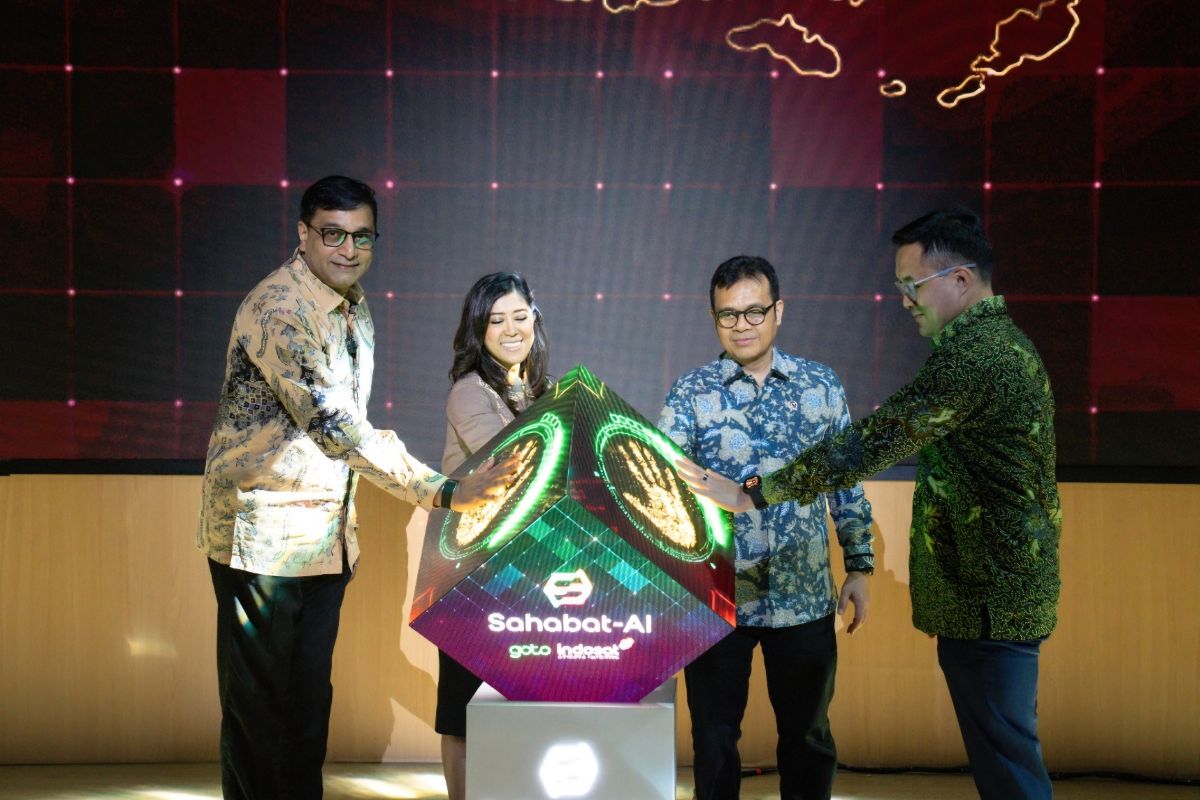 Peluncuran Sahabat AI di Jakarta, Senin (2/6). (RianAlfianto/JawaPos.com) - Image