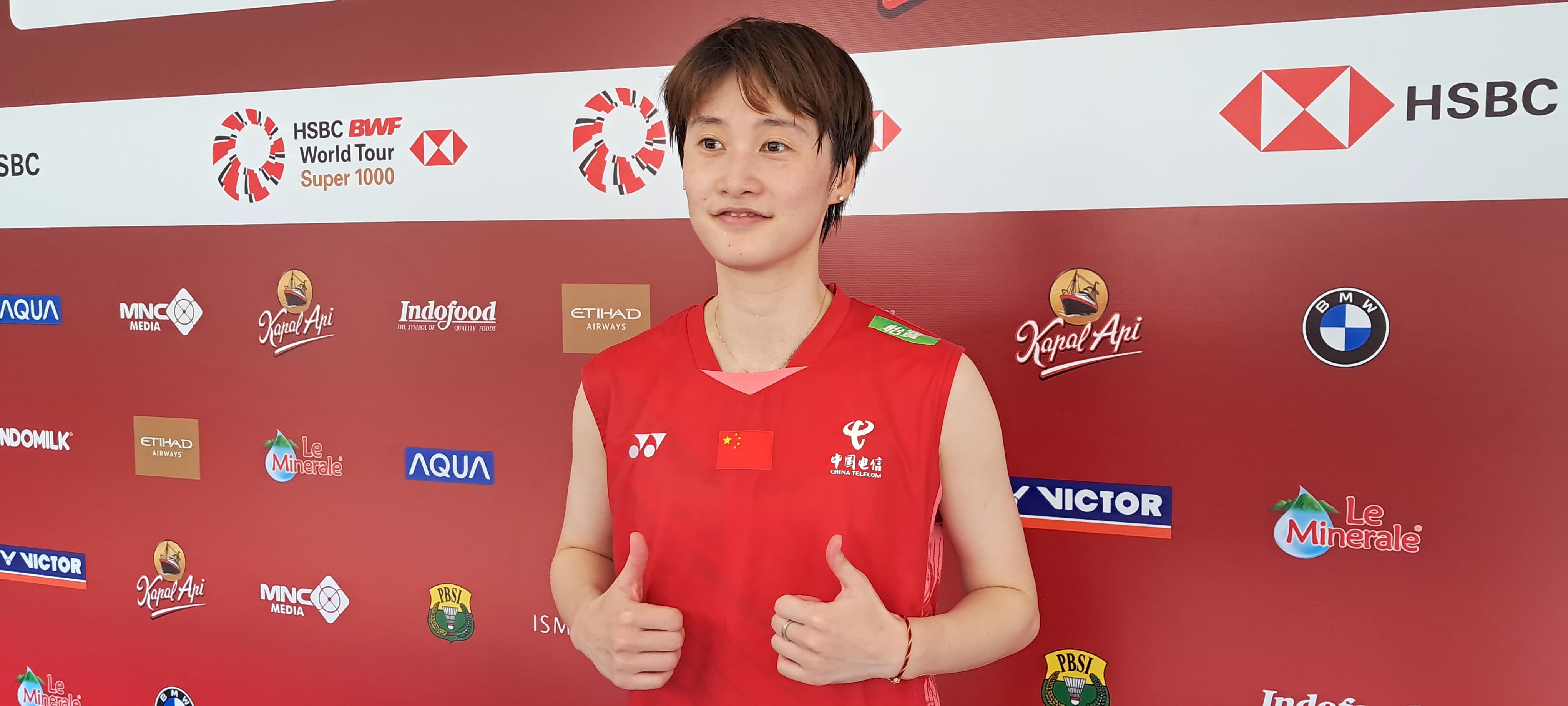 Pebulu tangkis Tiongkok Chen Yufei. (Dimas Ramadhan/JawaPos.com) - Image