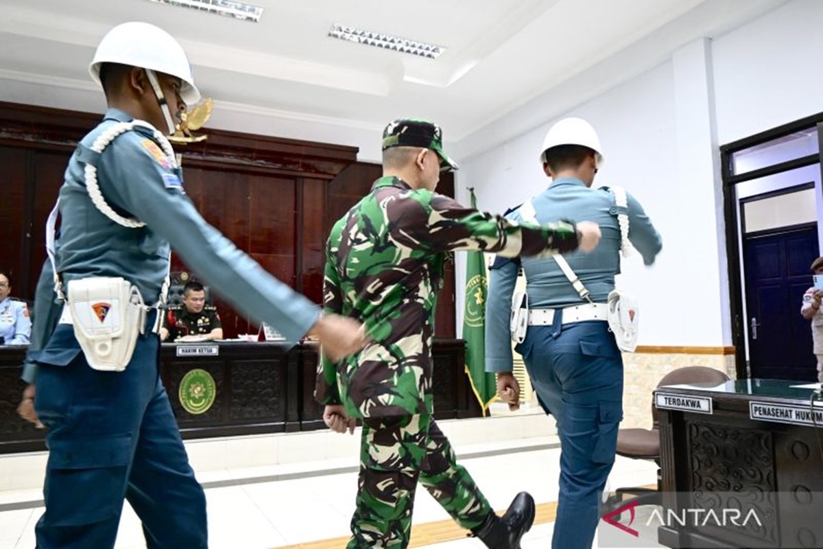 Prajurit TNI AL Kelas Satu Jumran, pembunuh jurnalis asal Banjarbaru, Kalimantan Selatan, Juwita, tidak dituntut hukuman mati. (ANTARA) - Image