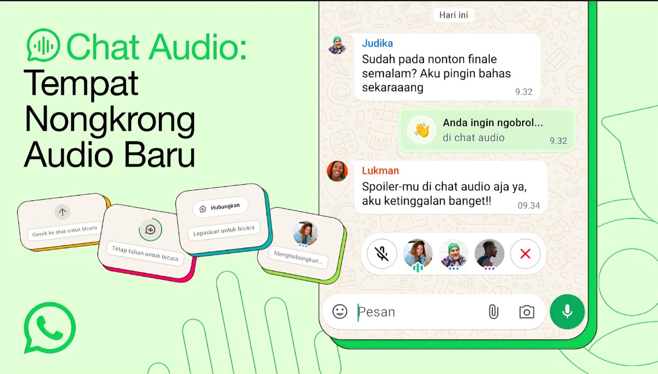 Ilustrasi: Fitur Chat Audio WhatsApp. (Istimewa). - Image