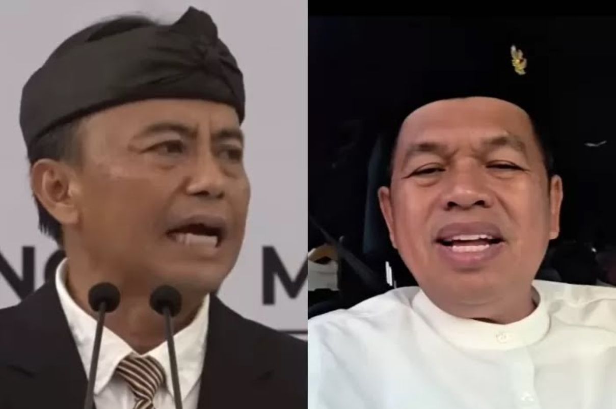 Sekda Provinsi Jawa Barat (Jabar) Herman Suryatman dan Gubernur Jawa Barat Dedi Mulyadi. (Instagram @hermansuryatman dan Instagram @dedimulyadi71). - Image