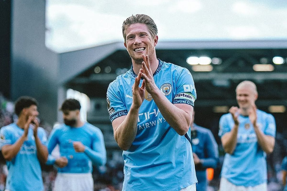 Kevin De Bruyne di laga terakhirnya untuk Manchester City. (IG/@kevindebruyne) - Image