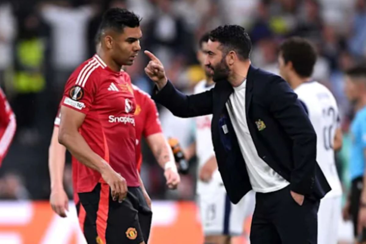 Casemiro (kiri) dan Ruben Amorim. (yahoo! sports) - Image