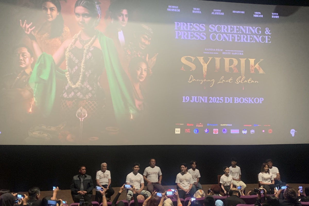 Jumpa pers film Syirik: Danyang Laut Selatan. (Abdul Rahman/Jawapos) - Image