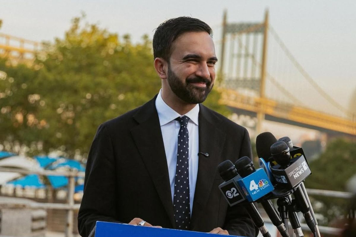 Zohran Mamdani berkampanye sebagai calon wali kota kota New York. (@karamccurdy/Instagram) - Image