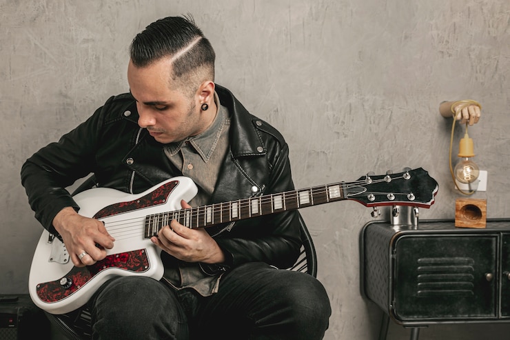 Ketahui pengetahuan dasar tentang pickup gitar listrik. (freepik) - Image