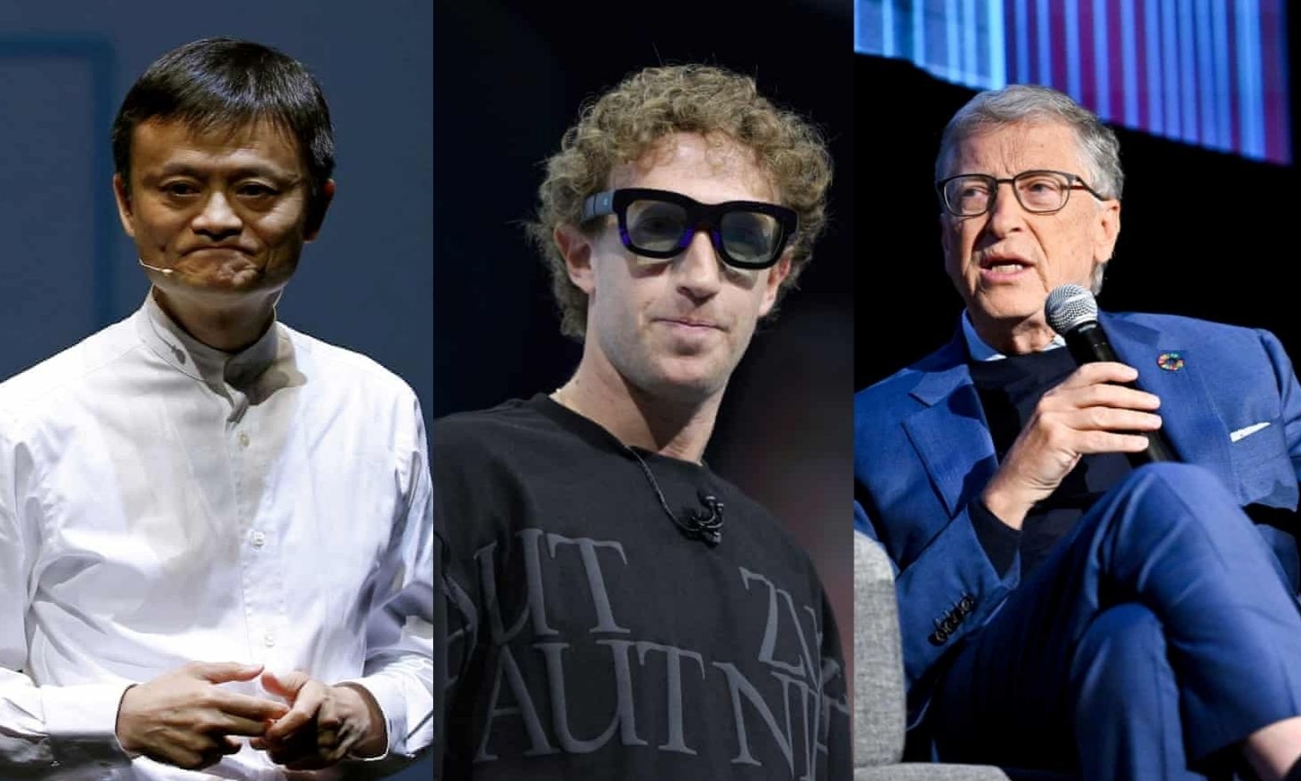 Jack Ma, Bill Gates, dan Mark Zuckerberg beralih ke sektor pangan. (the guardian) - Image